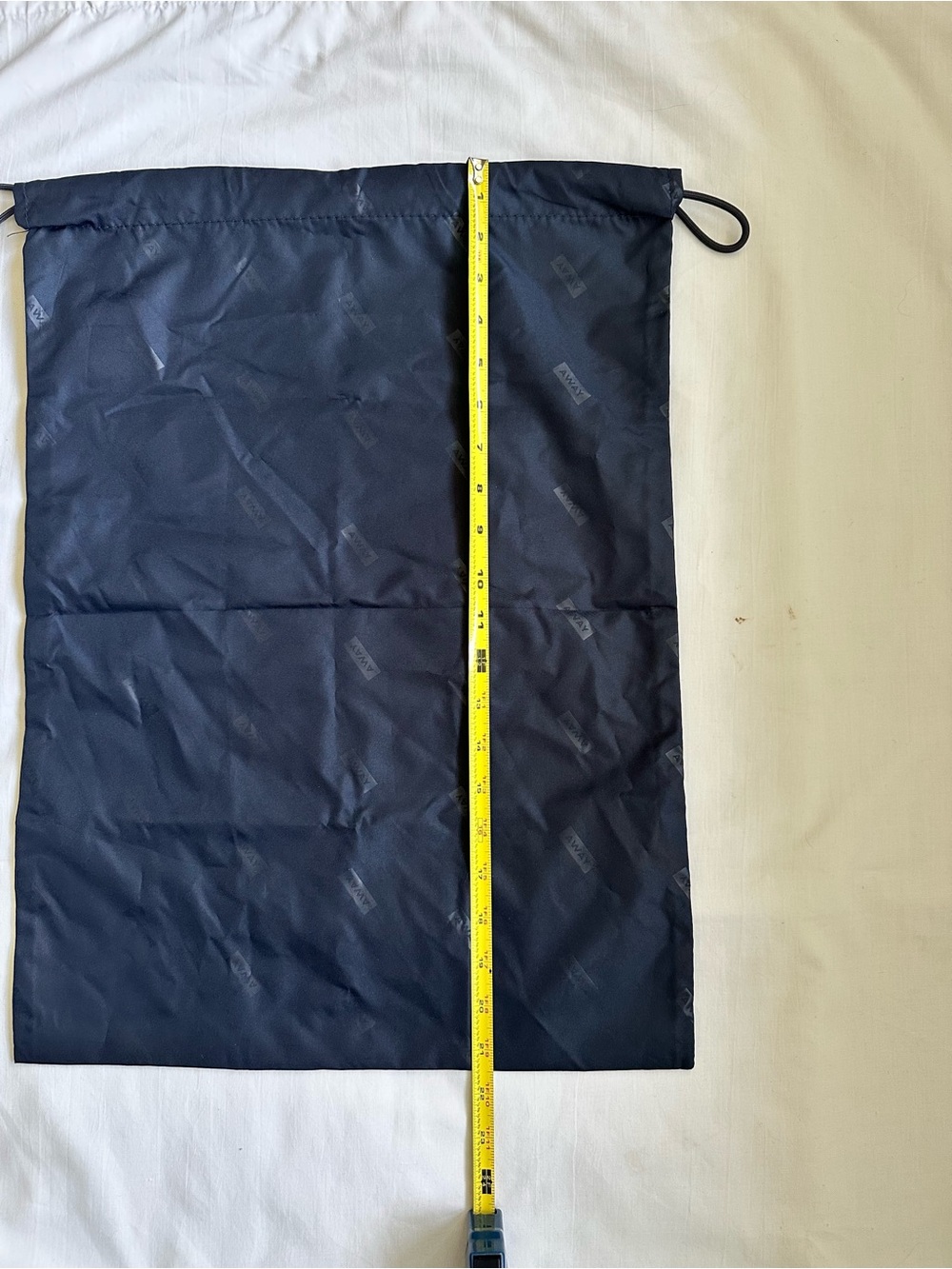 Away Multi-use Travel Nylon Drawstring Bag Navy Blue Shoe Bag, Wet Bag - Picture 4 of 7